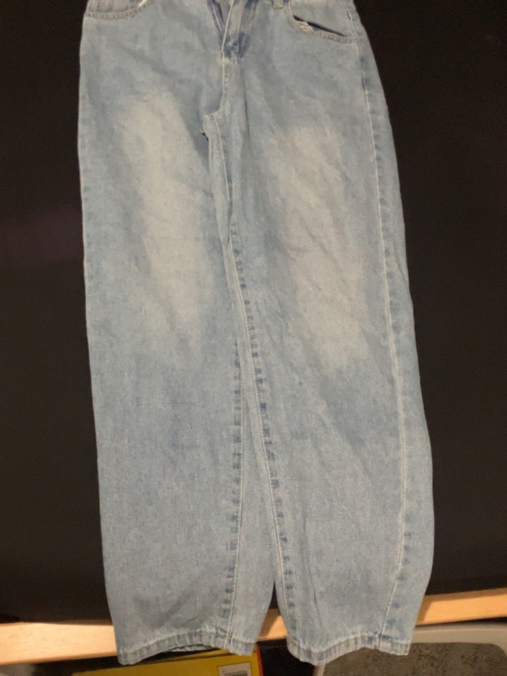 SHEIN Light Blue Denim Straight Leg Jeans